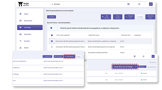 Tenjin GenAI Test Design