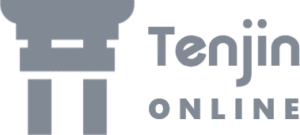 Tenjin Online Logo Grey